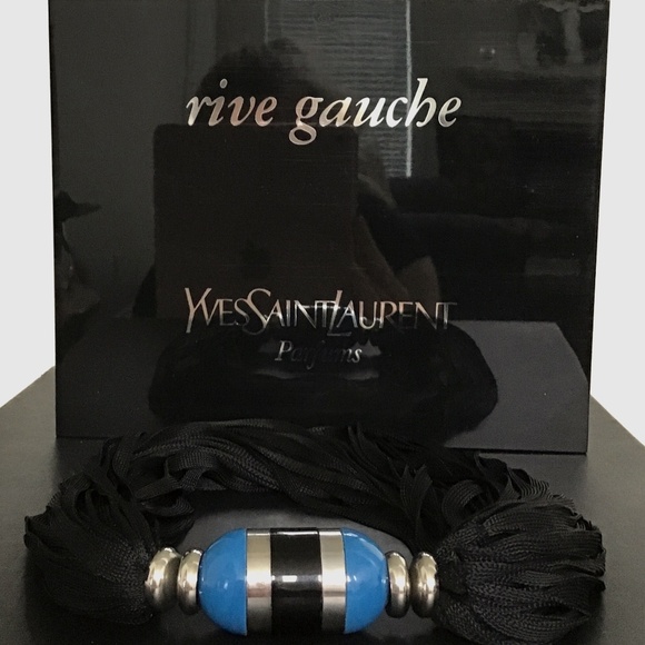 YSL Rive Gauche signature perfumed jewel necklace with original YSL box - Picture 1 of 13